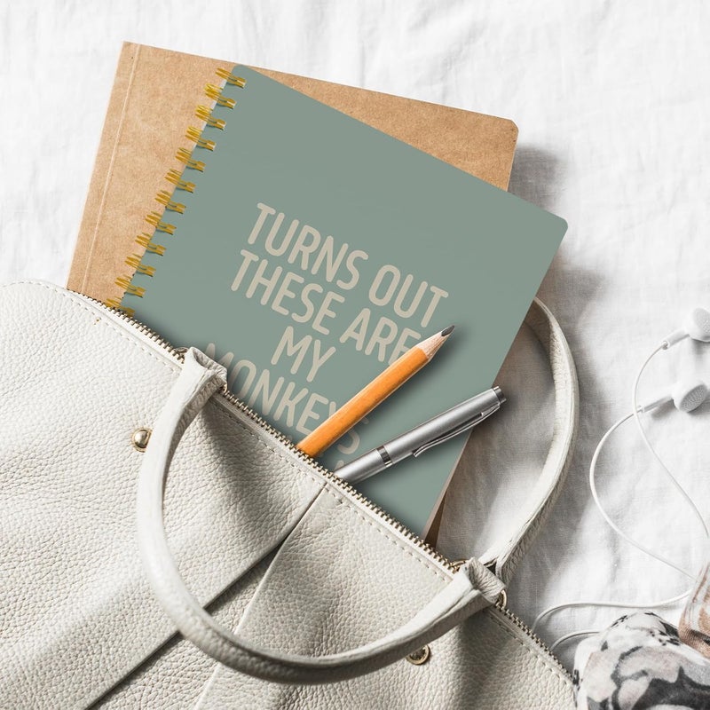 EKGJW Funny Notebooks for Work,Sage Green Aesthetic Journal, Funny Boss Day Gifts, Boss Gifts for Men Women, Funny Gifts for Boss, Boss Office Decor, Spiral Notebook 5.5x8.3 Inch - Image 5